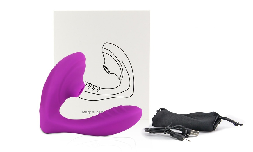 Image 2: 10 Speeds USB Rechargeable Clitoral Sucking Clitoris Suction Vibrator