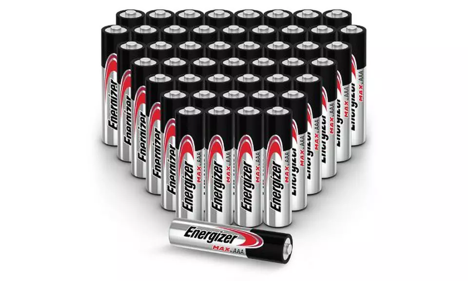 Energizer Max AA or AAA Alkaline Batteries (50-Pack) 