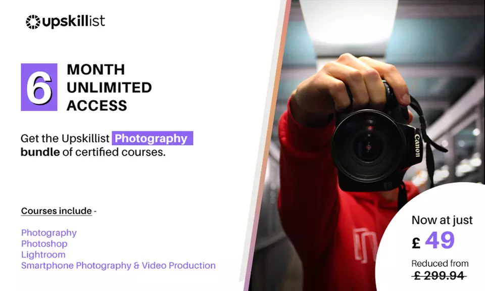 1-, 3-, 6-Month or Unlimited Access to Photography Online Course Bundle from Upskillist - Certified Online Courses - Image 3