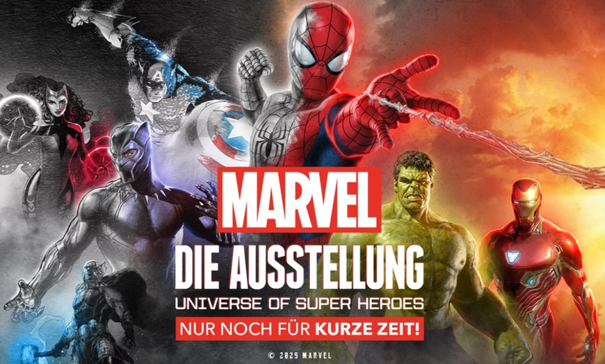 Image 1: Einzel- oder Gruppenticket (4 Personen) für "Marvel: Die Ausstellung"
