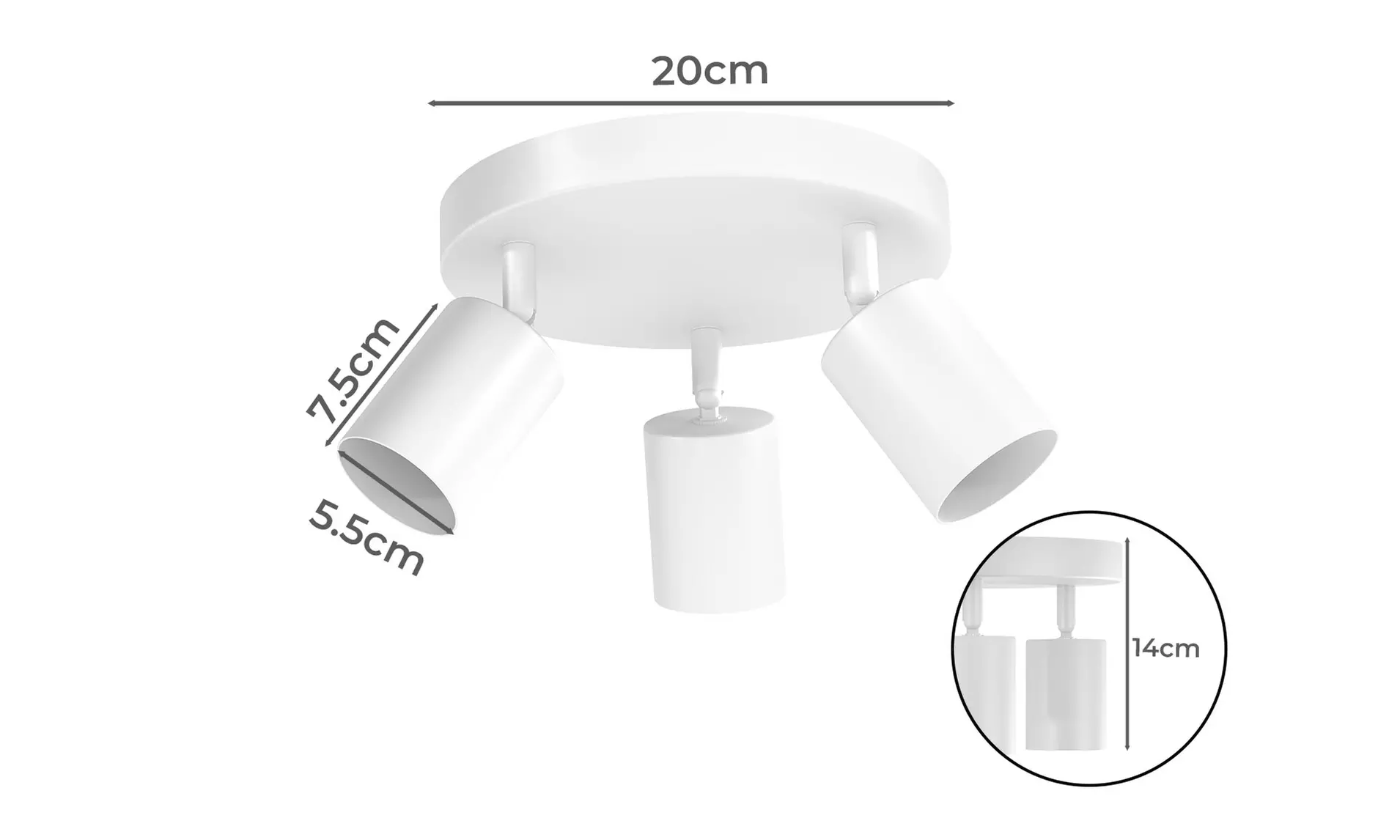 Emitto 3-Way and 4-Way Vintage Industrial Spotlight