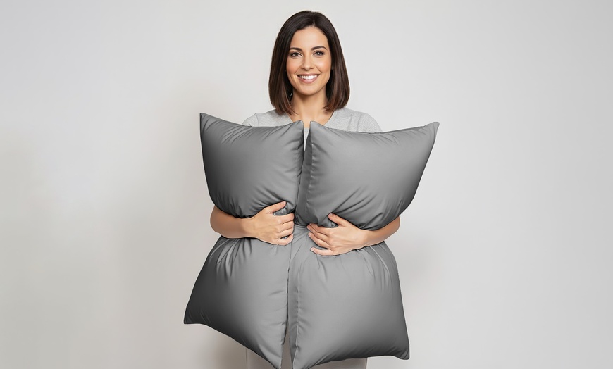 Image 11: Coppia di federe in 100% cotone certificato