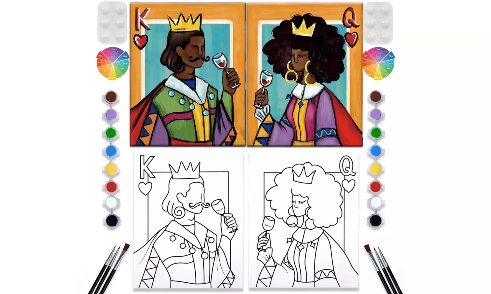 Unleash Creativity with Take-Home Sip & Paint or Date Night Kits Pack