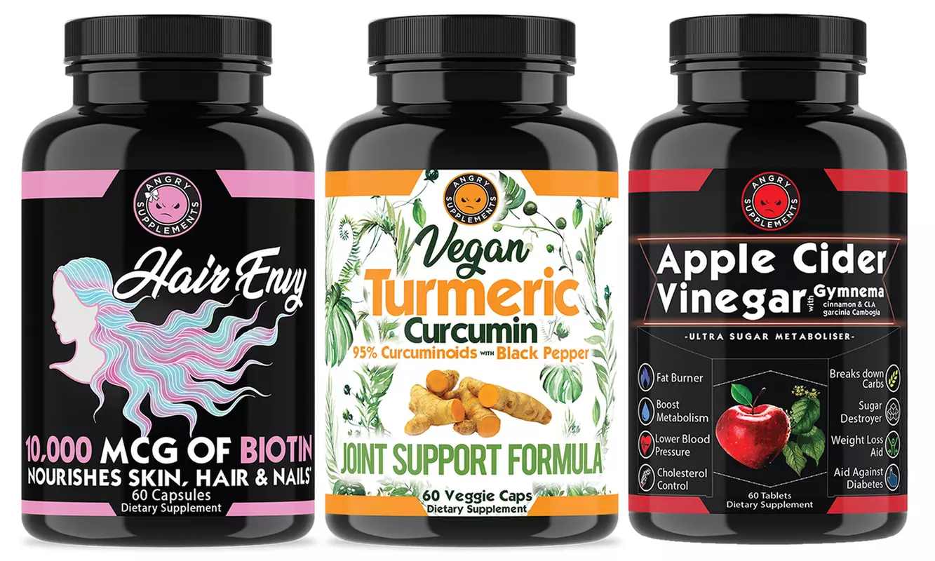 Hair Envy, Vegan Turmeric, and Apple Cider Vinegar Weight Supplements - Primary Image