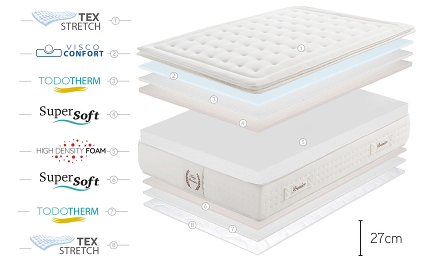 Image 7: Surmatelas "Premier" avec 27 cm de mousse à mémoire de forme