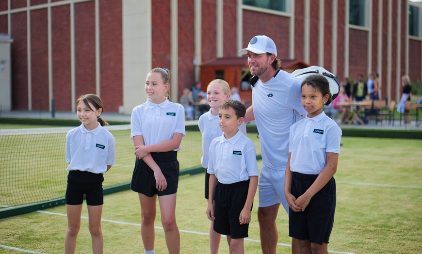 Image 4: Elevate Your Tennis Skills: Play with a Pro Top 150 or 1500 Clinic