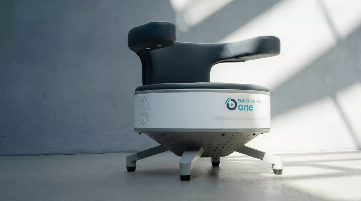 Beckenbodentraining mit dem EMP Chair PRO für 1-2 Personen