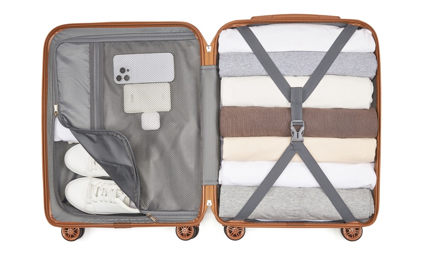 Image 31: 1x oder 3x Kono Hartschalen-Reisekoffer