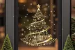 Golden Christmas Tree Printed Stickers for Window Decoration - Image 3