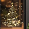 Image 3: Golden Christmas Tree Printed Stickers for Window Decoration