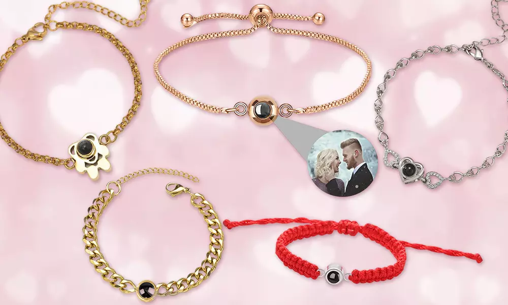 1 ou 2 bracelets avec projection d'image avec Justyling