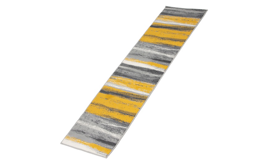 Image 9: Texas Modern Abstract Runner Rug With Free Delivery