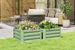 Outsunny Set of Two Raised Garden Bed with Safety Edging - Image 2