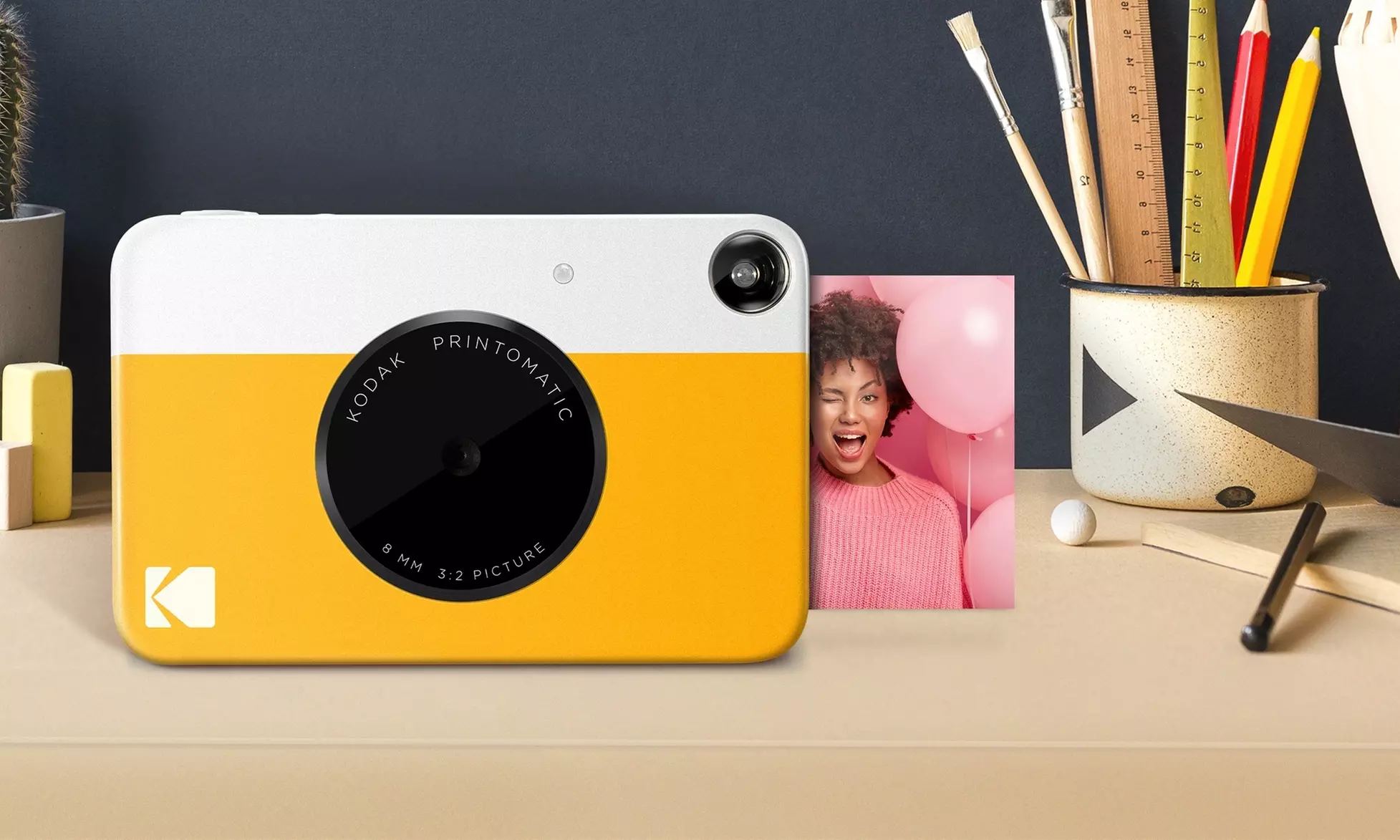 Kodak Printomatic 5MP Instant Print Camera and Zink Photo Paper Bundle - Primary Image