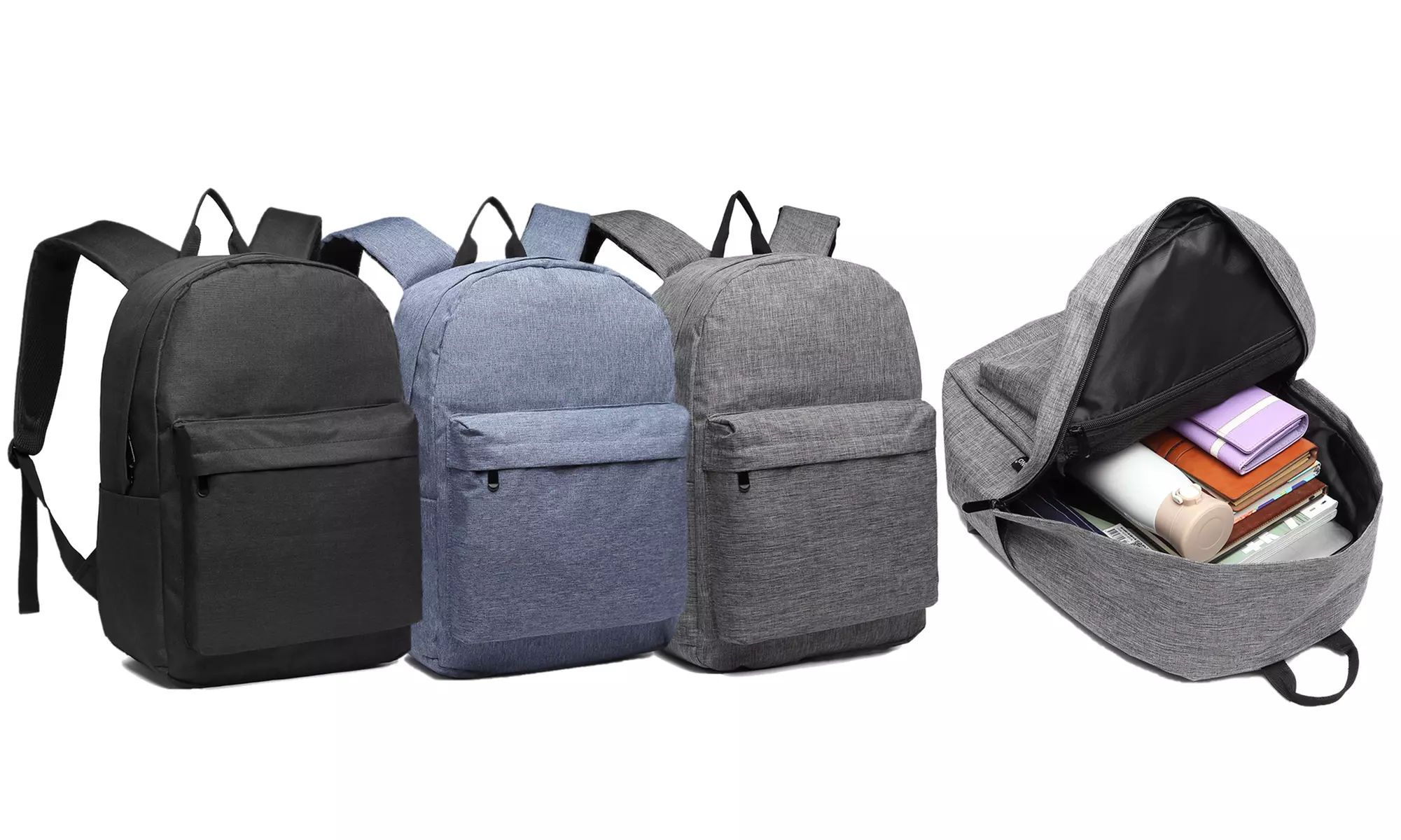 KONO 22L Casual Polyester Backpack School Backpack Unisex