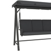 Image 10: Outsunny Three-Seater Swing Bench