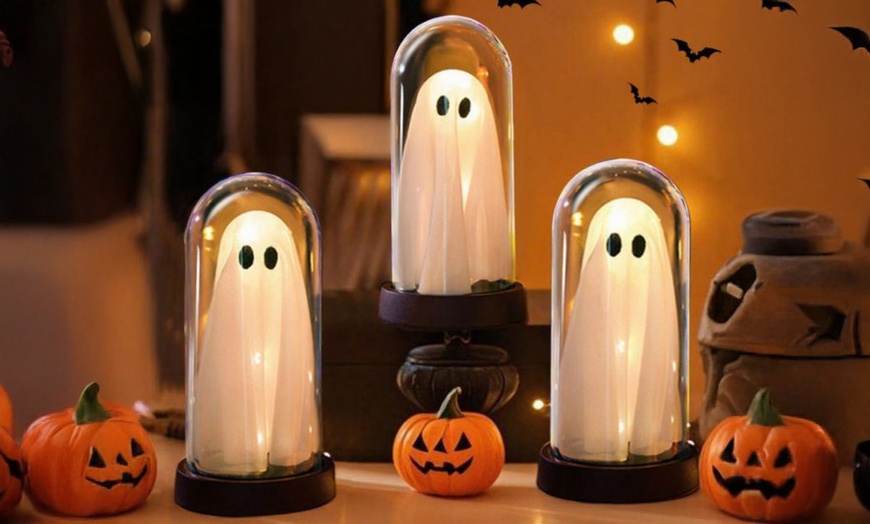 Image 1: Halloween Glowing Ghost Night Light Ornament