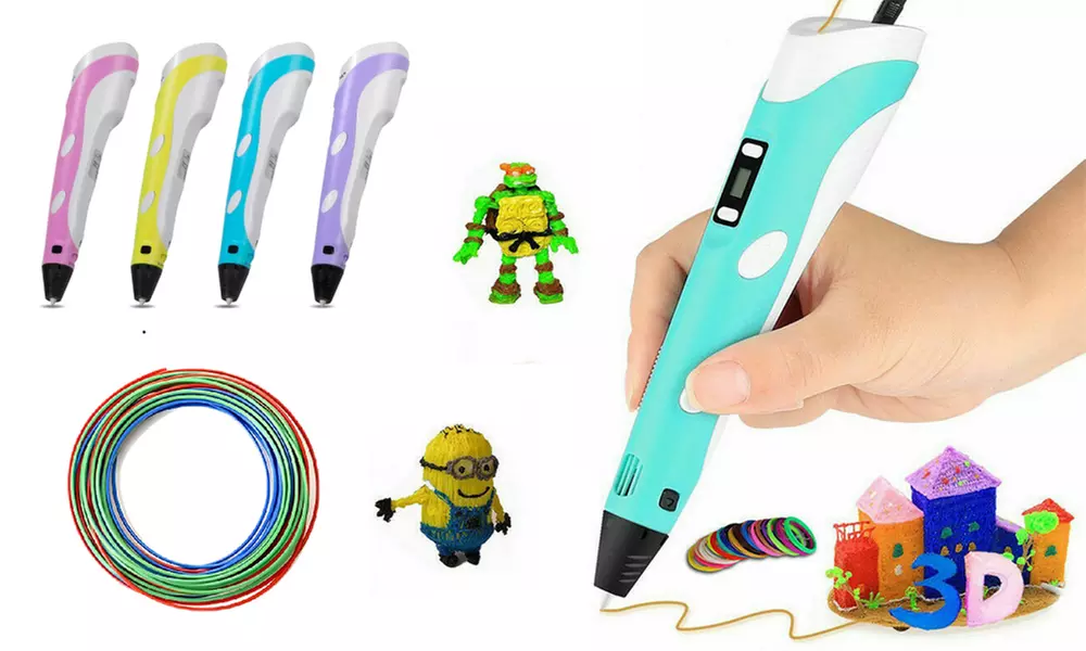 Penna 3D con schermo LED e filamento PLA