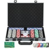 Image 3: SPORTNOW Poker Set and Foldable Poker Table 