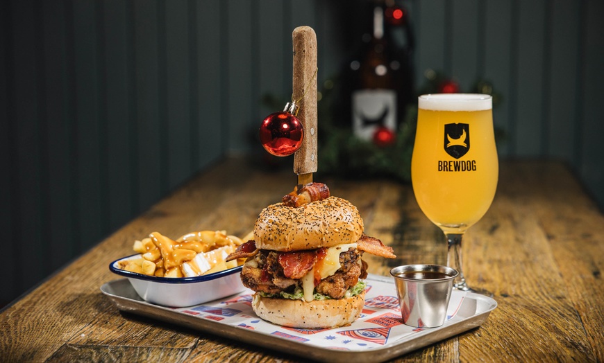 Image 4: BrewDog Beer School + Festive Pizzas, Burgers & Holiday Drinks