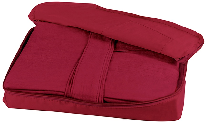 Image 19: Sneldrogend microfiber badjas met capuchon