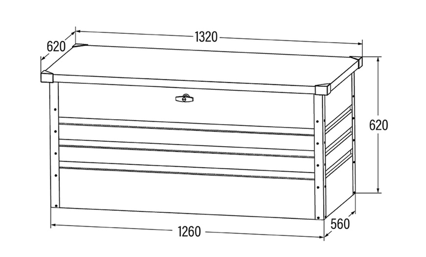 Image 12: Caja metálica de almacenamiento