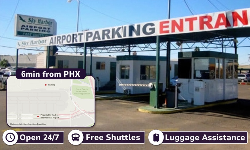 Image 1: Up To 27% Off 3-Day Uncovered Airport Parking at PHX