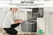 HOMCOM Soft-Close Pull-Out Under-Sink Bin with Dual 15L Compartments - Image 5