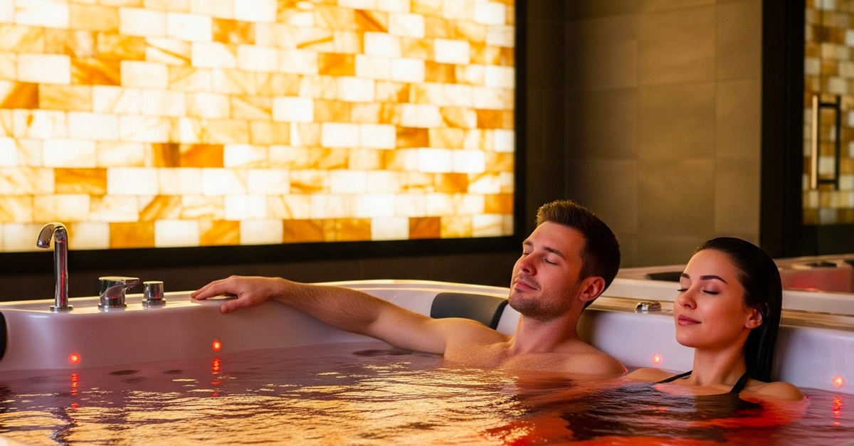Circuito spa privado con masaje y bebida para dos en Barcelona
