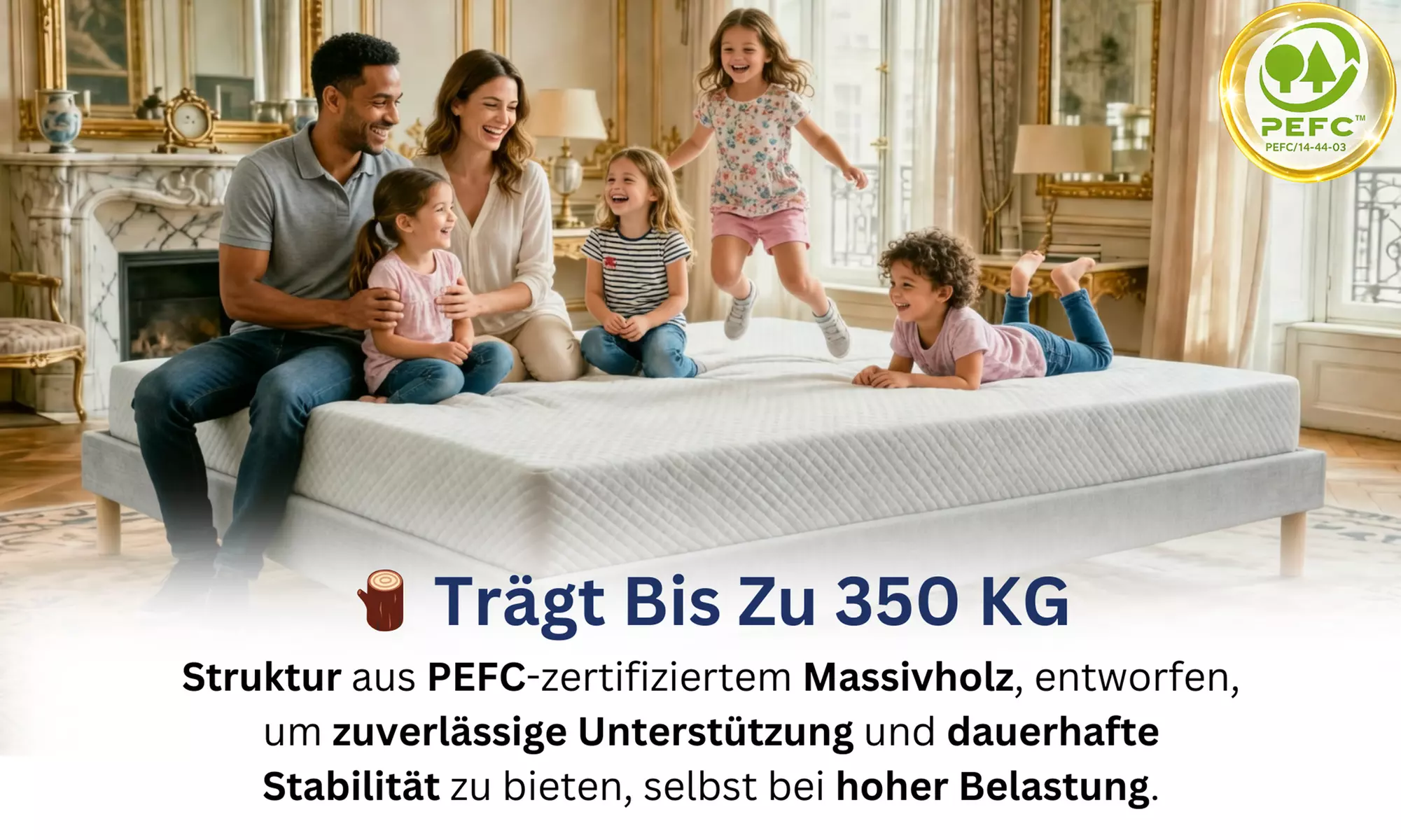 Bettgestell ANTHRA opt. mit Matratze