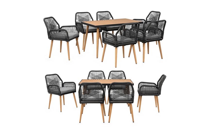 Image 14: Set da pranzo da giardino per 6 o 8 persone con tavolo Swing&Harmonie