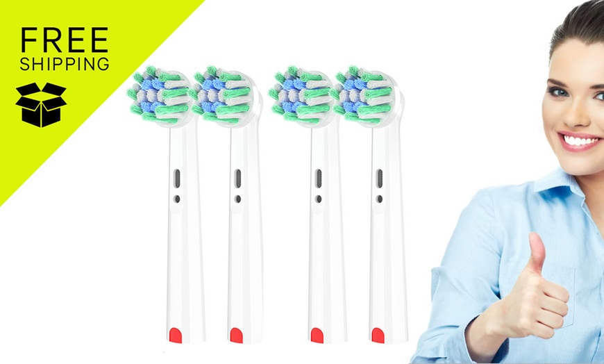 Image 1: 4Pcs Replacement Toothbrush Heads for Oral-B
