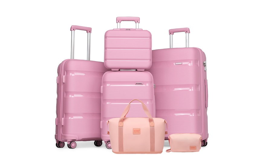 Image 3: Four-Piece Suitcase Set with Travel Bag