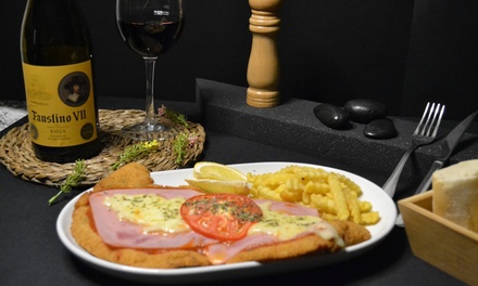 Para 2 personas: Menú clásico con 1 entrante, 1 parrillada argentina, 1 postre y 2 bebidas - Argentinissima - Parla