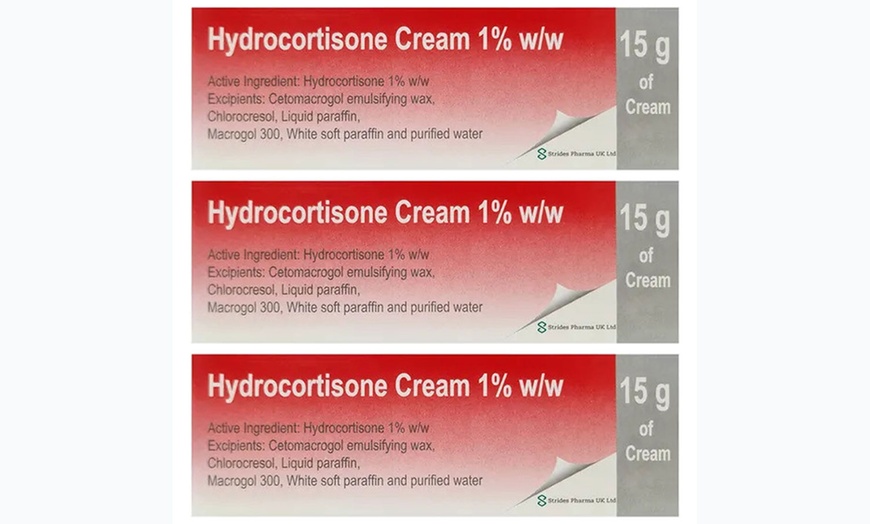 Image 2: Hydrocortisone Cream for Inflammation and Itchy Skin Relief Pack of 3