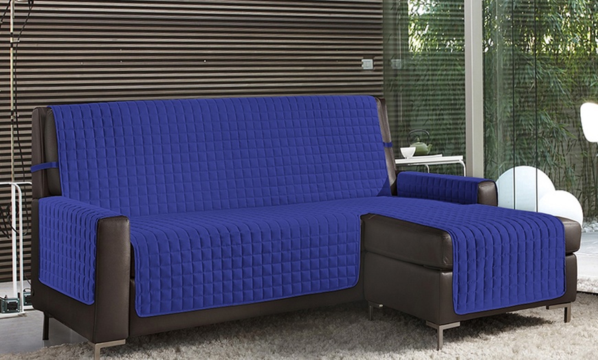 Image 6: Omkeerbare gewatteerde bankhoes