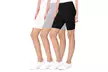 Women's Casual Seamless Elastic High Biker Shorts (Pack of 3) - Second Medium