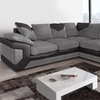 Image 5: Dual-Tone Fabric Sofa Set