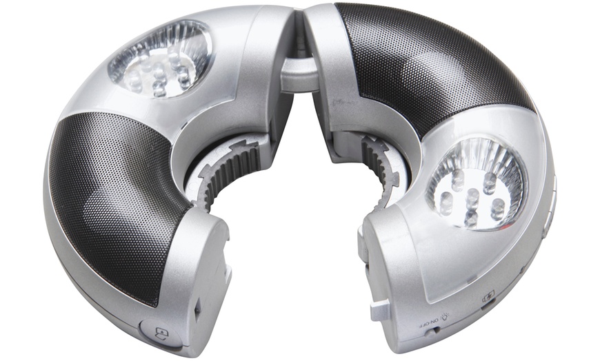 Image 5: Doppler LED-Schirmbeleuchtung und BT-Lautsprecher für Sonnenschirme