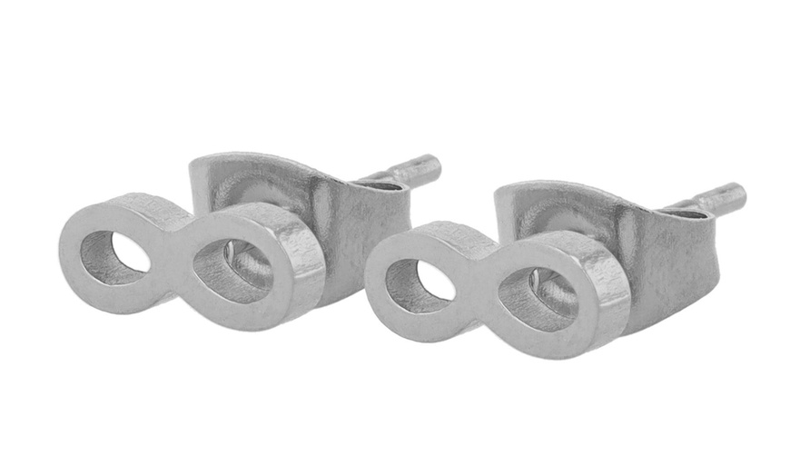 Image 40: Akzent Edelstahl-Ohrstecker für Damen