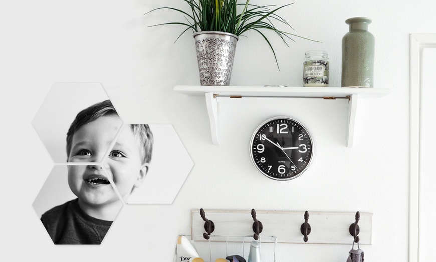 Image 4: Personalisierbare Foto-Wandbild über 5, 6, 8 oder 12 Hexagone