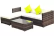 Outsunny Rattan Effect Garden Sofa Set - Image 3