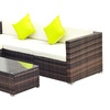 Image 3: Outsunny Rattan Effect Garden Sofa Set