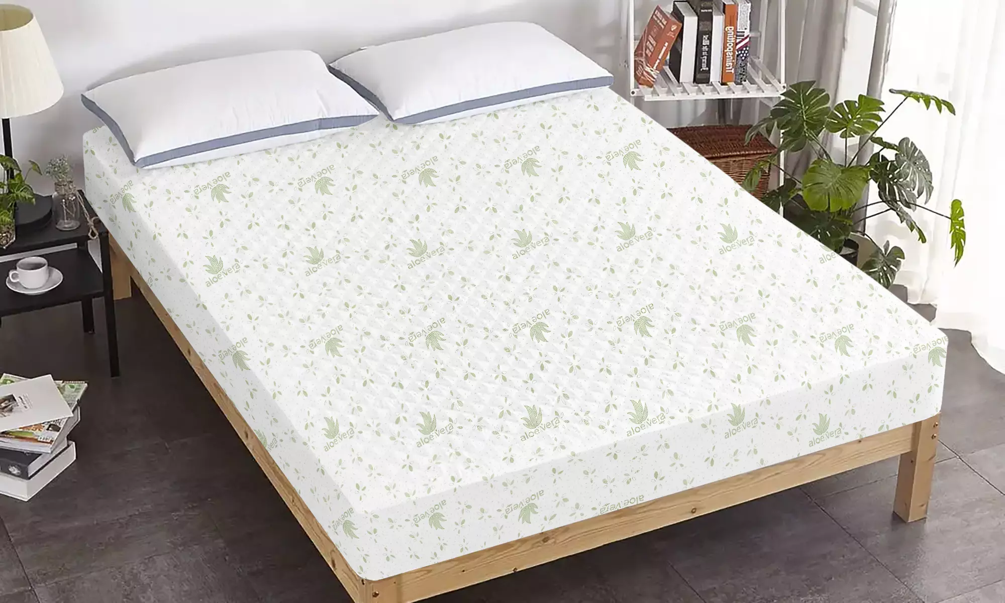Water-Resistant Quilted Mattress Protector with Elasticated Corners - Primary Image