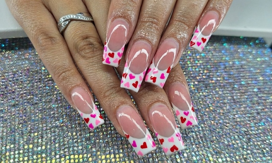 Image 4: Acrylic or Gel Manicure with Nail Design
