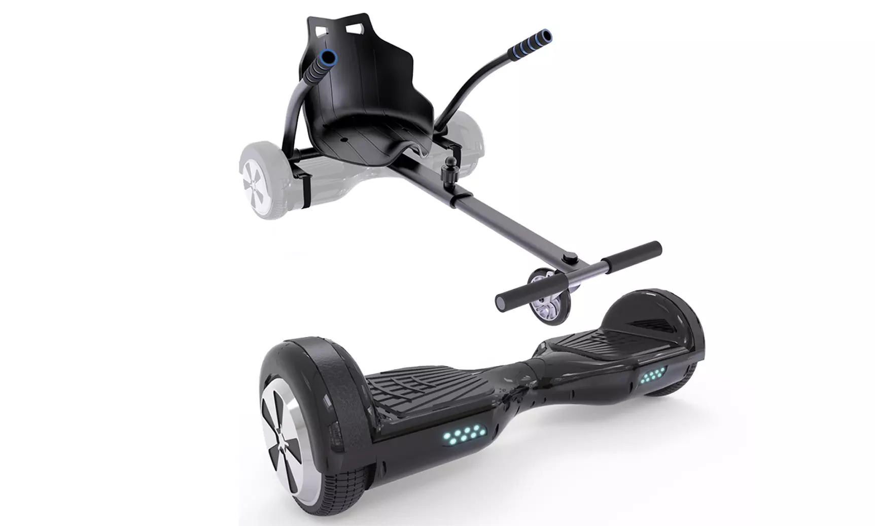 Hoverboard 65s in Bunt, Schwarz oder Lila optional mit Kart - Second Medium