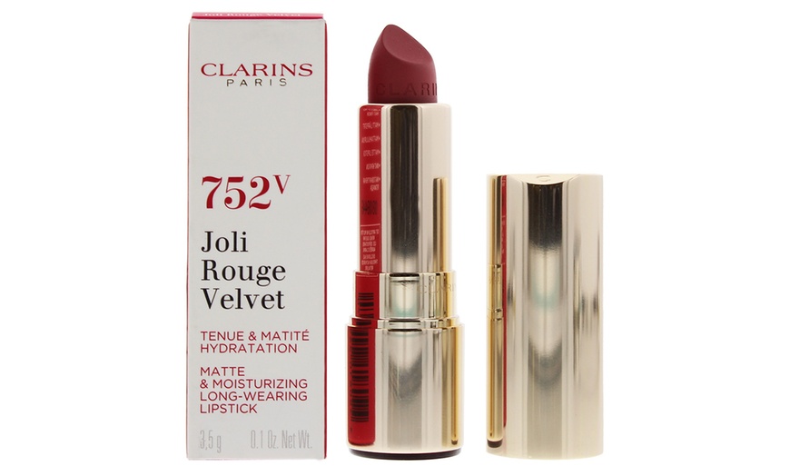 Image 5: Clarins Joli Rouge Velvet Matte Moisturising Long-Wear Lipstick