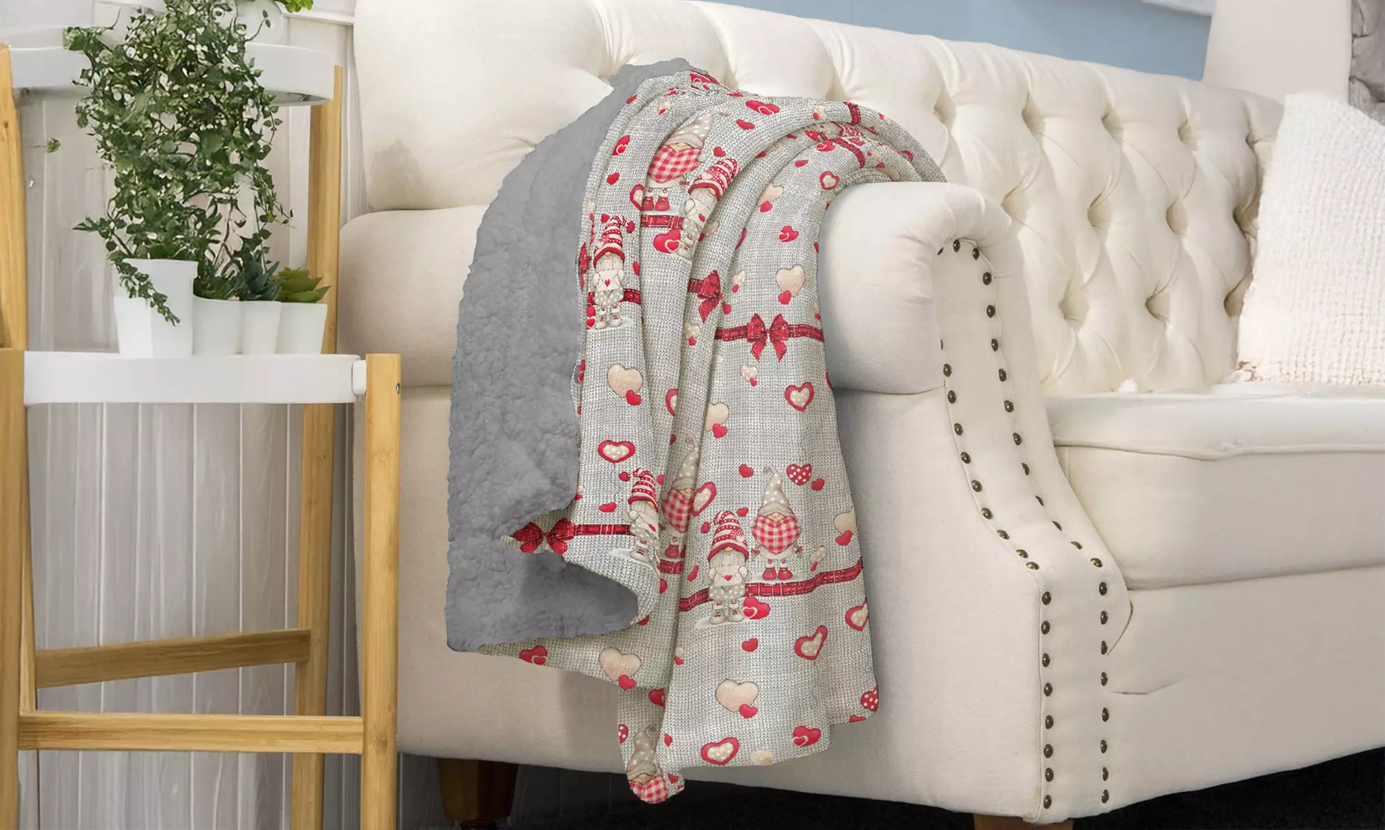 Morbida e calda coperta in sherpa