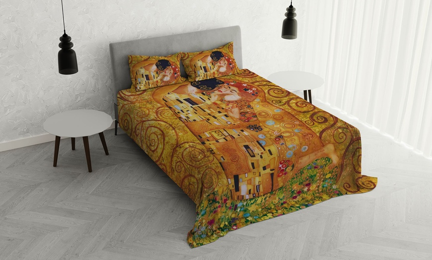 Image 3: Parure letto matrimoniale Sogni d'Autore in 100% cotone Made in Italy