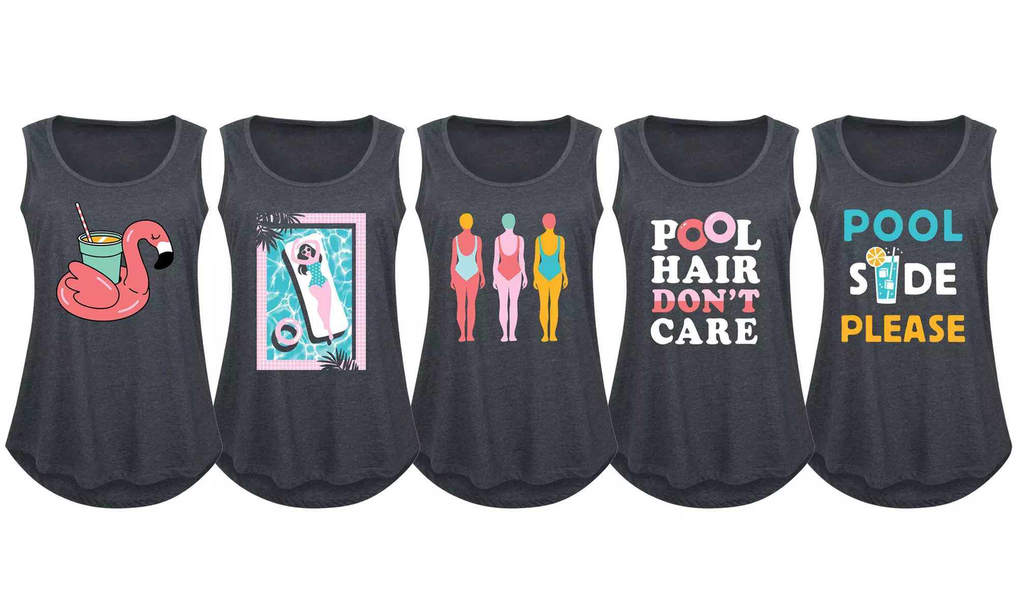 Women's Pool Ready Tanks. Plus Sizes Available. - Primary Image